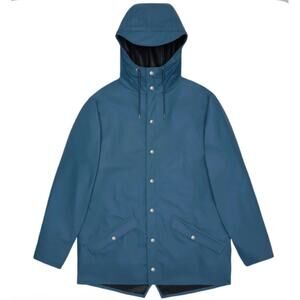 NEW Rains Jacket W3 Pulse Navy Blue Unisex Size XL